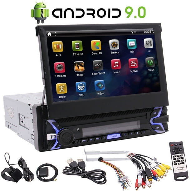 7" Android 9.0 Car Radio Stereo 4G WiFi Quad Core 2DIN GPS Navi Head Unit BT+Cam 